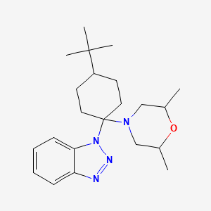 1-[4-tert-butyl-1-(2,6-dimethylmorpholin-4-yl)cyclohexyl]-1H-benzotriazole