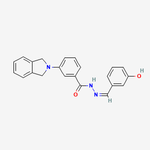 3-(1,3-dihydro-2H-isoindol-2-yl)-N'-[(Z)-(3-hydroxyphenyl)methylidene]benzohydrazide