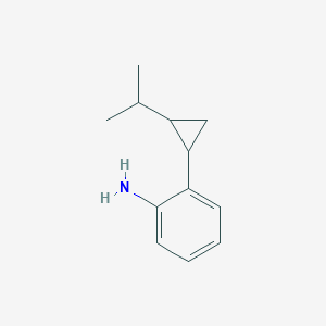 molecular formula C12H17N B1501102 2-[2-(Propan-2-yl)cyclopropyl]aniline CAS No. 599194-06-6