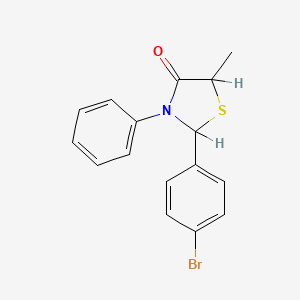 2-(4-Bromophenyl)-5-methyl-3-phenyl-1,3-thiazolidin-4-one