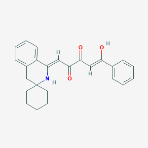 (2z,5z)-3-Hydroxy-5-[3,3-pentamethylene-3,4-dihydroisoquinolin-1(2h)-ylidene]-1-phenylpent-2-ene-1,4-dione