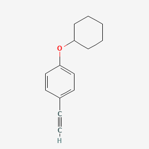 molecular formula C14H16O B1501104 1-(Cyclohexyloxy)-4-ethynylbenzene CAS No. 587854-10-2