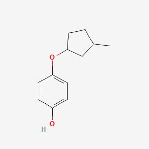 molecular formula C12H16O2 B1501105 Phenol, 4-[(3-methylcyclopentyl)oxy]- 