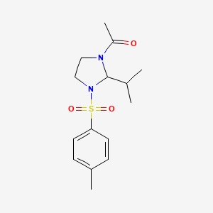 1-[2-Isopropyl-3-(toluene-4-sulfonyl)-imidazolidin-1-yl]-ethanone