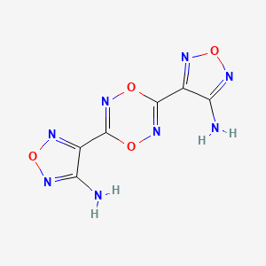 molecular formula C6H4N8O4 B15011060 1,2,5-Oxadiazol-3-amine, 4,4'-(1,4,2,5-dioxadiazine-3,6-diyl)bis- CAS No. 147085-15-2