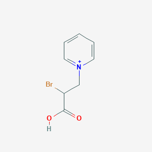 molecular formula C8H9BrNO2+ B15011089 1-(2-Bromo-2-carboxyethyl)pyridinium 