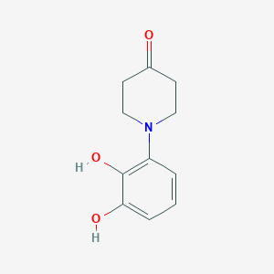1-(2,3-Dihydroxyphenyl)piperidin-4-one