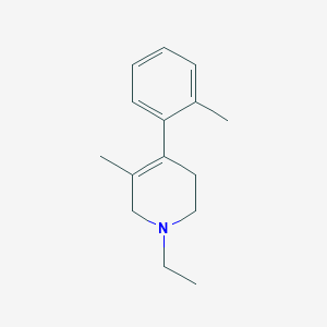 molecular formula C15H21N B1501113 3-Picoline,1-ethyl-1,2,5,6-tetrahydro-4-o-tolyl- 