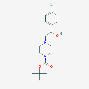 molecular formula C17H25ClN2O3 B1501124 4-[2-(4-Chloro-phenyl)-2-hydroxy-ethyl]-piperazine-1-carboxylic acid tert-butyl ester CAS No. 1146080-12-7