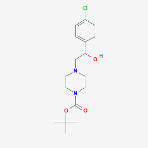 4-[2-(4-Chloro-phenyl)-2-hydroxy-ethyl]-piperazine-1-carboxylic acid tert-butyl ester