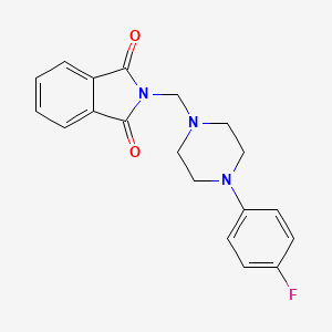 molecular formula C19H18FN3O2 B15011256 2-[[4-(4-Fluorophenyl)piperazin-1-yl]methyl]isoindole-1,3-dione CAS No. 73462-23-4