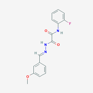 N-(2-Fluorophenyl)-1-{N'-[(E)-(3-methoxyphenyl)methylidene]hydrazinecarbonyl}formamide