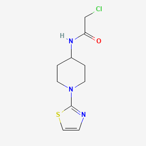 molecular formula C10H14ClN3OS B1501134 2-Chloro-N-(1-thiazol-2-yl-piperidin-4-yl)-acetamide CAS No. 1065484-54-9