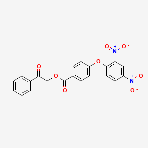 2-Oxo-2-phenylethyl 4-(2,4-dinitrophenoxy)benzoate