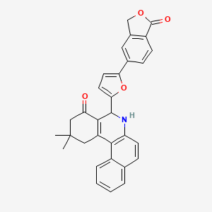 2,2-dimethyl-5-[5-(1-oxo-1,3-dihydro-2-benzofuran-5-yl)furan-2-yl]-2,3,5,6-tetrahydrobenzo[a]phenanthridin-4(1H)-one