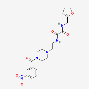 molecular formula C20H23N5O6 B15011405 N-Furan-2-ylmethyl-N'-{2-[4-(3-nitro-benzoyl)-piperazin-1-yl]-ethyl}-oxalamide 