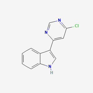 3-(6-chloropyrimidin-4-yl)-1H-indole