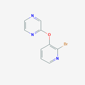 molecular formula C9H6BrN3O B1501145 2-(2-Bromo-pyridin-3-yloxy)-pyrazine CAS No. 1065484-64-1