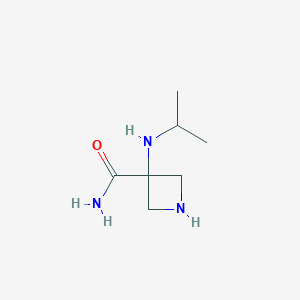 3-(Propan-2-ylamino)azetidine-3-carboxamide
