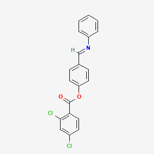 4-[(E)-(Phenylimino)methyl]phenyl 2,4-dichlorobenzoate