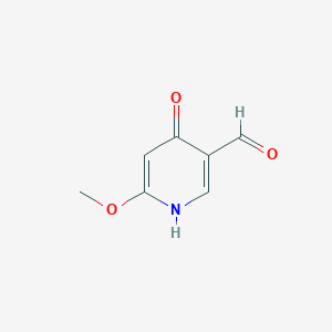 molecular formula C7H7NO3 B1501154 3-Pyridinecarboxaldehyde, 4-hydroxy-6-methoxy- 