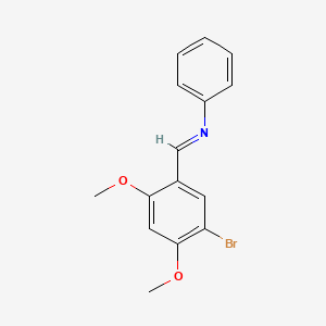 Benzene, 1-bromo-2,4-dimethoxy-5-phenyliminomethyl-