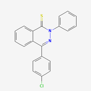 molecular formula C20H13ClN2S B15011608 1(2H)-Phthalazinethione, 4-(4-chlorophenyl)-2-phenyl- CAS No. 146001-28-7