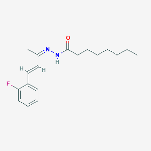 N'-[(2Z,3E)-4-(2-fluorophenyl)but-3-en-2-ylidene]octanehydrazide