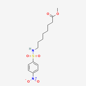 molecular formula C15H22N2O6S B15011642 Methyl 8-{[(4-nitrophenyl)sulfonyl]amino}octanoate 