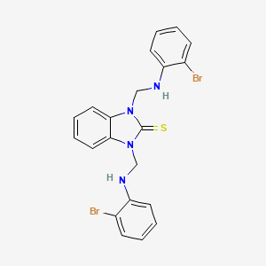 1,3-bis{[(2-bromophenyl)amino]methyl}-1,3-dihydro-2H-benzimidazole-2-thione