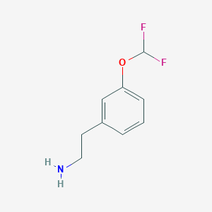 molecular formula C9H11F2NO B1501174 2-(3-(Difluoromethoxy)phenyl)ethanamine CAS No. 771581-13-6