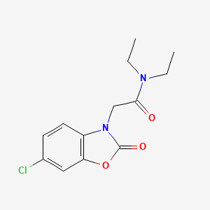 2-(6-chloro-2-oxo-1,3-benzoxazol-3(2H)-yl)-N,N-diethylacetamide