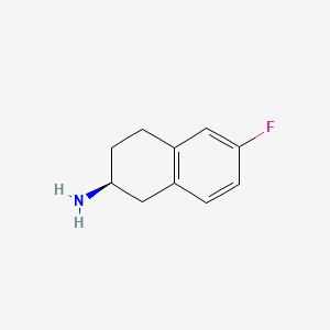 molecular formula C10H12FN B1501176 (S)-6-Fluoro-1,2,3,4-tetrahydronaphthalen-2-amine 