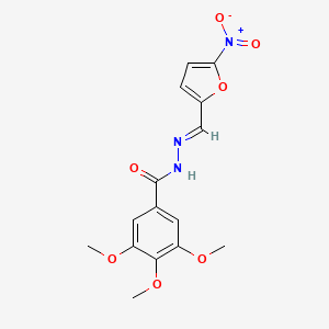 3,4,5-trimethoxy-N'-[(E)-(5-nitrofuran-2-yl)methylidene]benzohydrazide