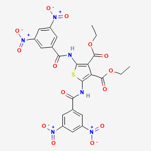 Diethyl 2,5-bis{[(3,5-dinitrophenyl)carbonyl]amino}thiophene-3,4-dicarboxylate