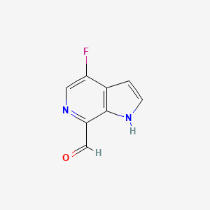 molecular formula C8H5FN2O B1501185 4-氟-1H-吡咯并[2,3-C]吡啶-7-甲醛 CAS No. 446284-46-4