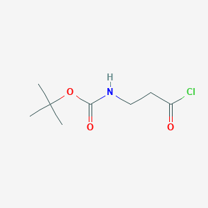 molecular formula C8H14ClNO3 B1501193 Carbamic acid, (3-chloro-3-oxopropyl)-, 1,1-dimethylethyl ester (9CI) CAS No. 57591-79-4