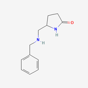 molecular formula C12H16N2O B1501202 5-((Benzylamino)methyl)pyrrolidin-2-one 