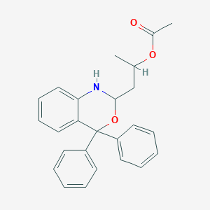 1-(4,4-diphenyl-1,4-dihydro-2H-3,1-benzoxazin-2-yl)propan-2-yl acetate