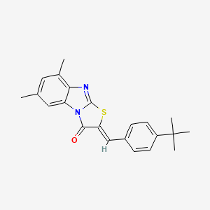 (2Z)-2-(4-tert-butylbenzylidene)-6,8-dimethyl[1,3]thiazolo[3,2-a]benzimidazol-3(2H)-one