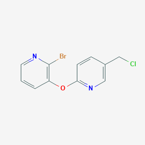 molecular formula C11H8BrClN2O B1501204 2-(2-Bromopyridin-3-yloxy)-5-(chloromethyl)pyridine CAS No. 1065484-66-3