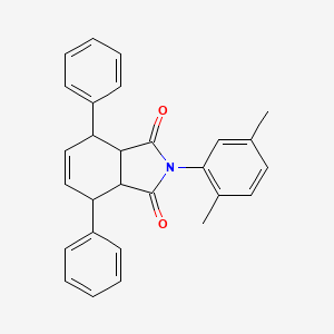 2-(2,5-dimethylphenyl)-4,7-diphenyl-3a,4,7,7a-tetrahydro-1H-isoindole-1,3(2H)-dione