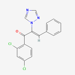 (Z)-1-(2,4-dichlorophenyl)-3-phenyl-2-(1,2,4-triazol-1-yl)prop-2-en-1-one