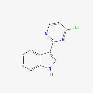 molecular formula C12H8ClN3 B1501209 3-(4-氯嘧啶-2-基)-1H-吲哚 CAS No. 1146080-35-4