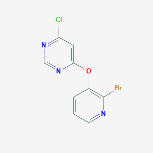 molecular formula C9H5BrClN3O B1501210 4-((2-Bromopyridin-3-yl)oxy)-6-chloropyrimidine CAS No. 1065484-68-5