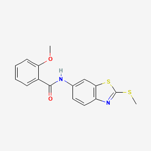 2-methoxy-N-[2-(methylsulfanyl)-1,3-benzothiazol-6-yl]benzamide