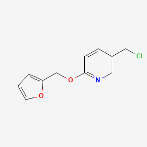 5-(Chloromethyl)-2-(furan-2-ylmethoxy)pyridine