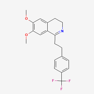 6,7-Dimethoxy-1-(4-(trifluoromethyl)phenethyl)-3,4-dihydroisoquinoline