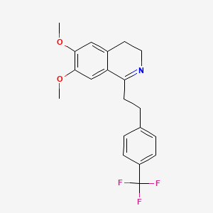 molecular formula C20H20F3NO2 B1501214 6,7-Dimethoxy-1-(4-(trifluoromethyl)phenethyl)-3,4-dihydroisoquinoline CAS No. 324076-69-9