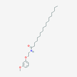 molecular formula C27H47NO3 B15012173 N-[2-(3-methoxyphenoxy)ethyl]octadecanamide 